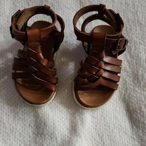 Gladiator Brown Kids Sandals Sz 3